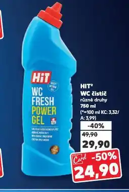 Kaufland Hit wc čistič nabídka