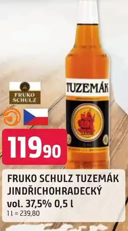 Trefa FRUKO SCHULZ TUZEMÁK JINDŘICHOHRADECKÝ vol. 37.5% 0.5L nabídka