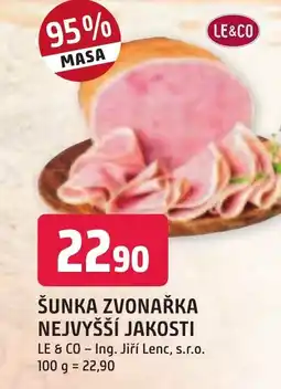 Trefa ŠUNKA ZVONAŘKA NEJVYŠŠÍ JAKOSTI nabídka