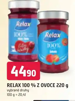 Trefa RELAX 100 % Z OVOCE 220 g nabídka