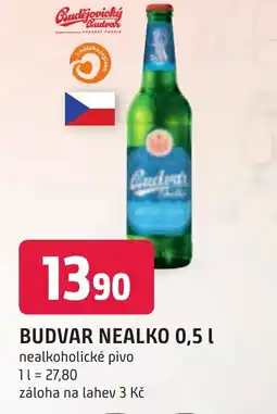 Trefa BUDVAR NEALKO 0,5 L nabídka