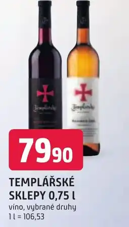 Trefa TEMPLÁŘSKÉ SKLEPY 0,75 L nabídka