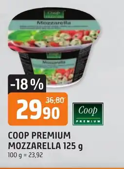 Trefa COOP PREMIUM MOZZARELLA 125 g nabídka