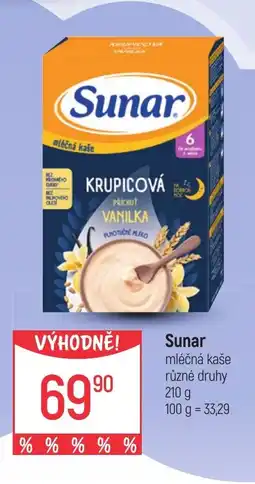 Globus Sunar mléčná kaše nabídka
