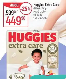 Globus Huggies Extra Care dětské pleny nabídka