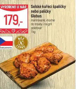 Globus Selské kuřecí špalíčky nebo paličky Globus nabídka