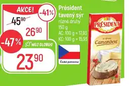 Globus Président tavený sýr nabídka