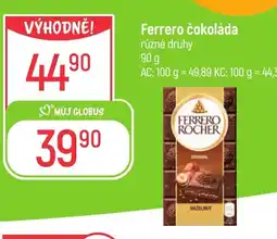 Globus Ferrero čokoláda nabídka