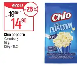 Globus Chio popcorn nabídka