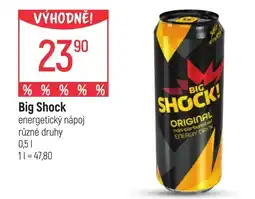 Globus Big Shock energetický nápoj nabídka