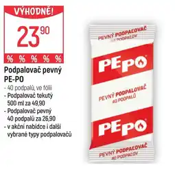 Podpalovač pevný PE-PO