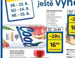 Tesco Pivo staropramen cool nealko nabídka
