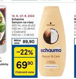Tesco Schuama šampon nabídka
