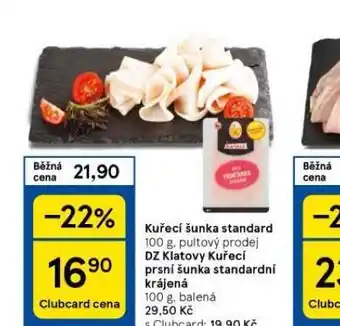 Tesco Kuřecí šunka standard nabídka