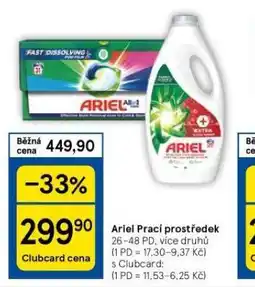 Tesco Ariel prací prostředek nabídka