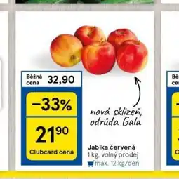 Tesco Jablka červená nabídka