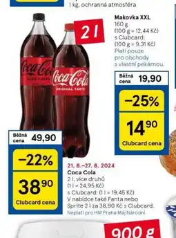 Tesco Coca cola, fanta, sprite nabídka