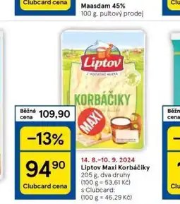 Tesco Liptov maxi korbáčiky nabídka