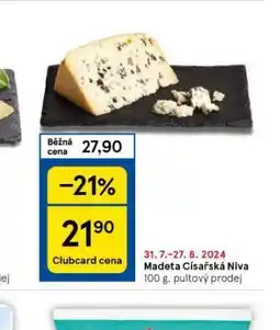 Tesco Madeta císařská niva nabídka