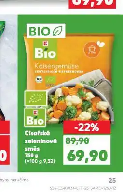 Kaufland Císařská zeleninová směs nabídka