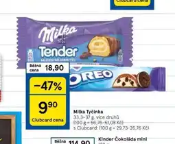 Tesco Milka tyčinka nabídka