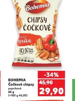 Kaufland Bohemia čočkové chipsy nabídka