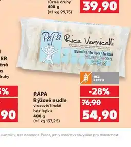 Kaufland Papa rýžové nudle nabídka