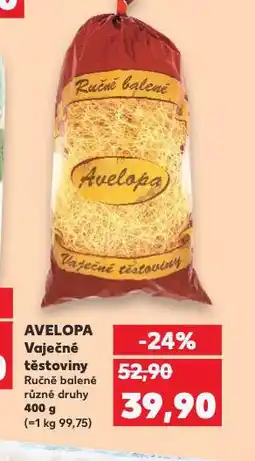 Kaufland Avelopa vaječné těstoviny nabídka