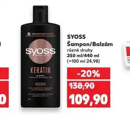 Kaufland Syoss šampon, balzám nabídka