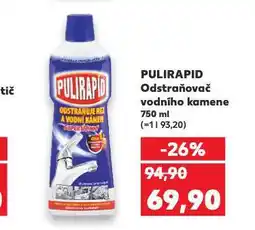 Kaufland Pulirapid odstraňovač vodního kamene nabídka