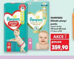 Kaufland Pampers dětské plenky nabídka