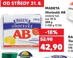 Kaufland Madeta jihočeské ab nabídka