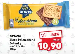 Kaufland Opavia zlaté polomáčené sušenky nabídka