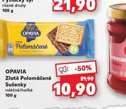 Kaufland Opavia zlaté polomáčené sušenky nabídka