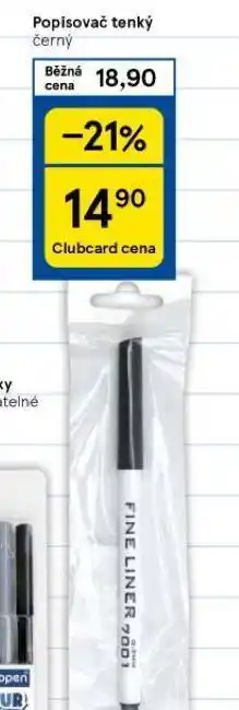 Tesco Popisovač tenký nabídka