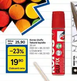 Tesco Kores glufix tekuté lepidlo nabídka