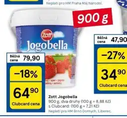 Tesco Zott jogobella nabídka