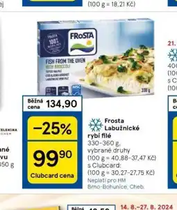 Tesco Frosta labužnické rybí filé nabídka