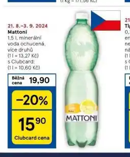 Tesco Mattoni ochucená nabídka