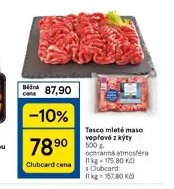Tesco Mleté maso vepřové z kýty nabídka