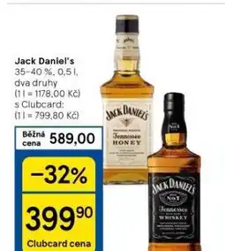Tesco Jack daniel´s nabídka