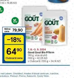 Tesco Good gout bio příkrm nabídka