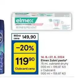 Tesco Elmex zubní pasta nabídka