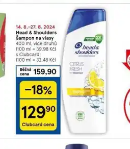 Tesco Head&shoulders šampon nabídka