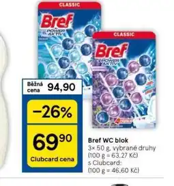 Tesco Bref wc blok nabídka