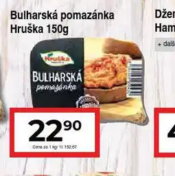 Hruška Bulharská pomazánka nabídka