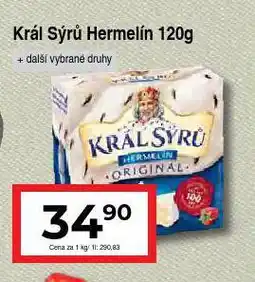 Hruška Král sýrů hermelín nabídka