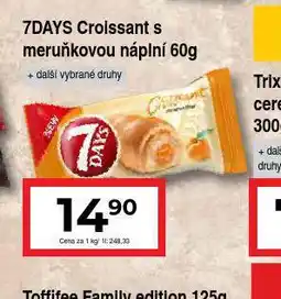 Hruška 7days croissant s meruňkovou náplní nabídka