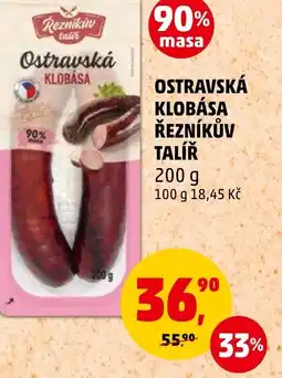 Penny Market OSTRAVSKÁ KLOBÁSA ŘEZNÍKŮV TALÍŘ nabídka