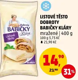 Penny Market LISTOVÉ TĚSTO DOBROTY BABIČKY KLÁRY nabídka